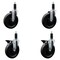 Service Caster 6'' Phenolic Wheel Swivel 1-1/8'' Expand Stem Caster Set 2 Brakes, 4PK SCC-EX20S615-PHS-2-PLB-2-118 - alternate 1